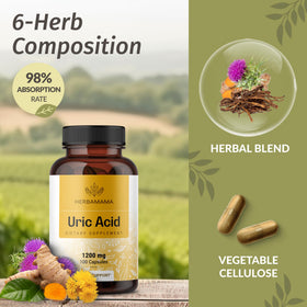 Capsules HERBAMAMA sur un fond blanc