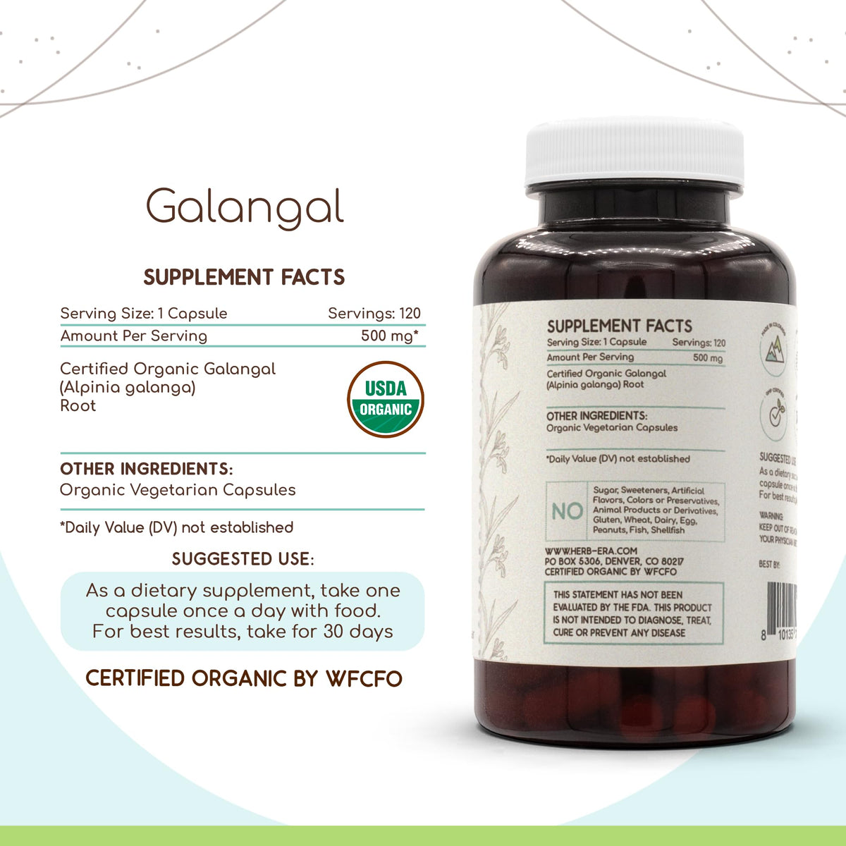 Capsules HerbEra sur fond blanc
