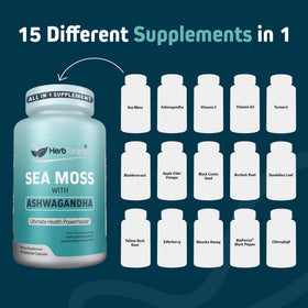 Capsules Herbtonics dans leur emballage - 60 unités