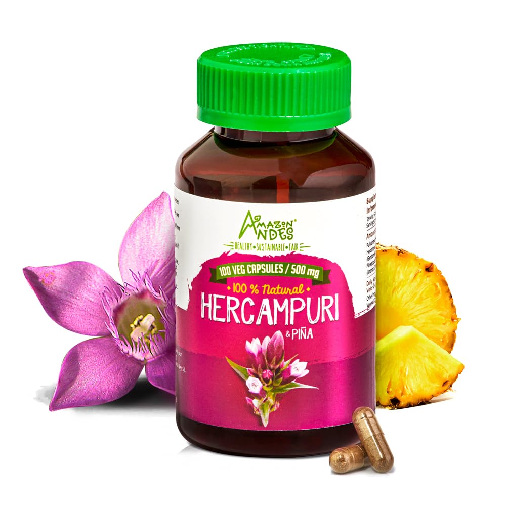 Capsules Hercampuri 1500mg d' ANDES, vue de face