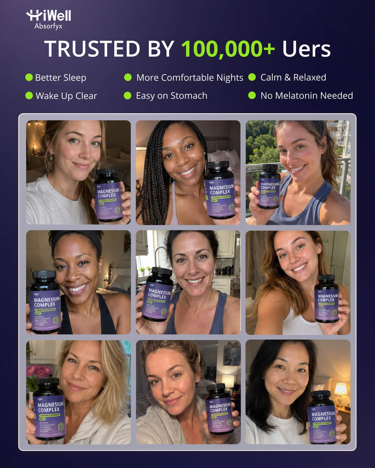 Capsules HiWell Absorfyx dans un verre d'eau
