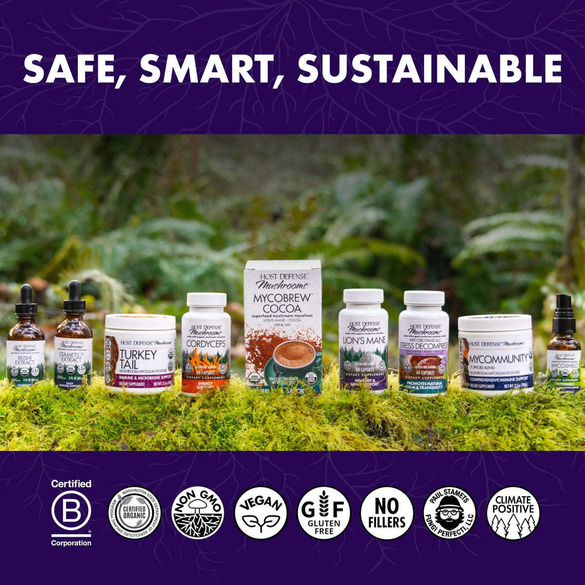 Capsules Host Defense Lion's Mane dans un bol