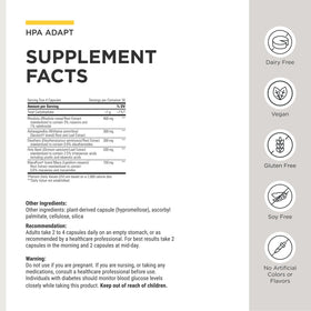 Capsules HPA Adapt d'Integrative Therapeutics sur une surface blanche