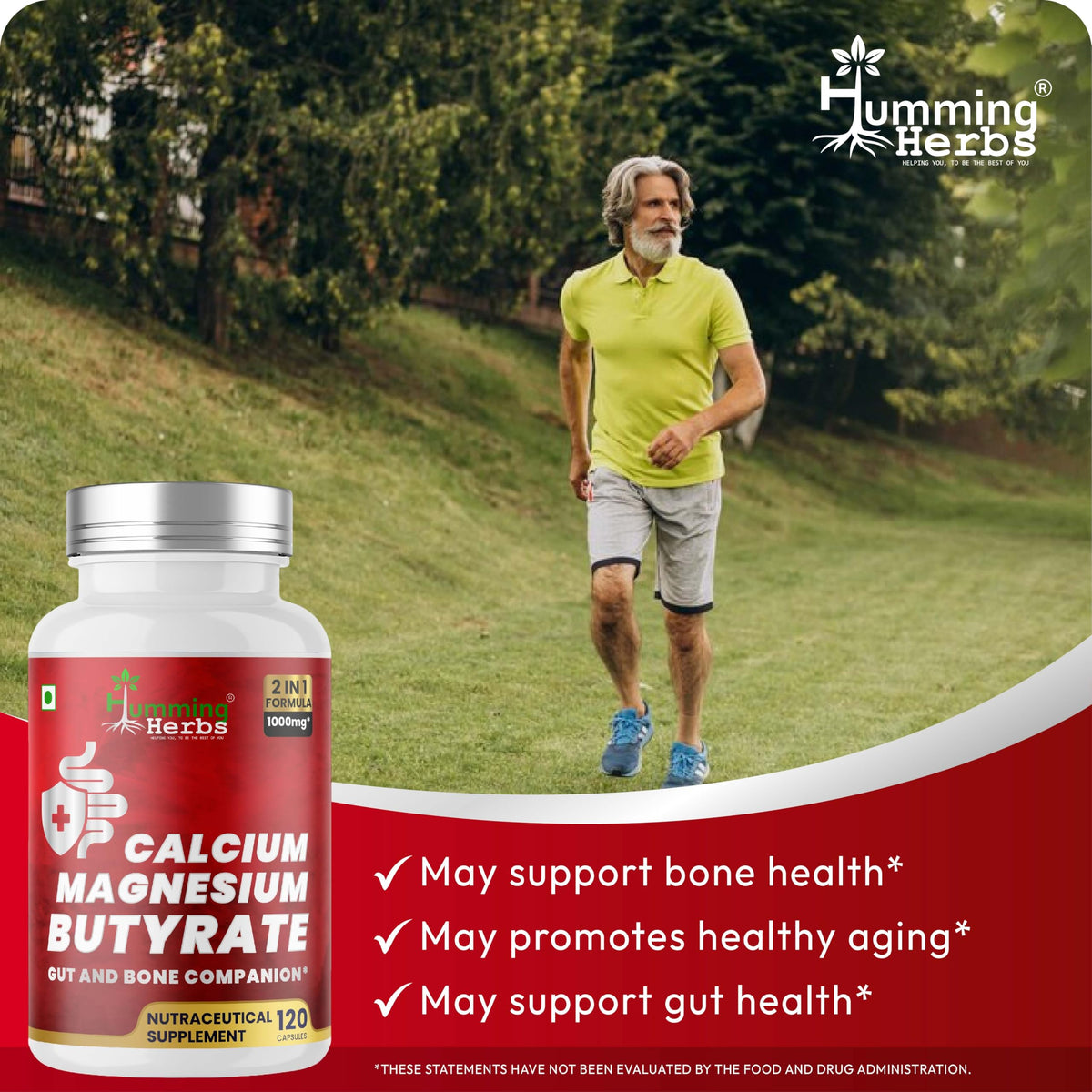 Capsules Humming Herbs ouvertes montrant leur taille