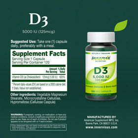 Capsules INNERVISNUTRITION avec une cuillère pour dosage