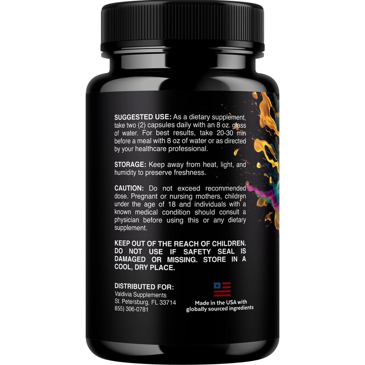 Capsules IQblast Pro avec une bouteille ouverte