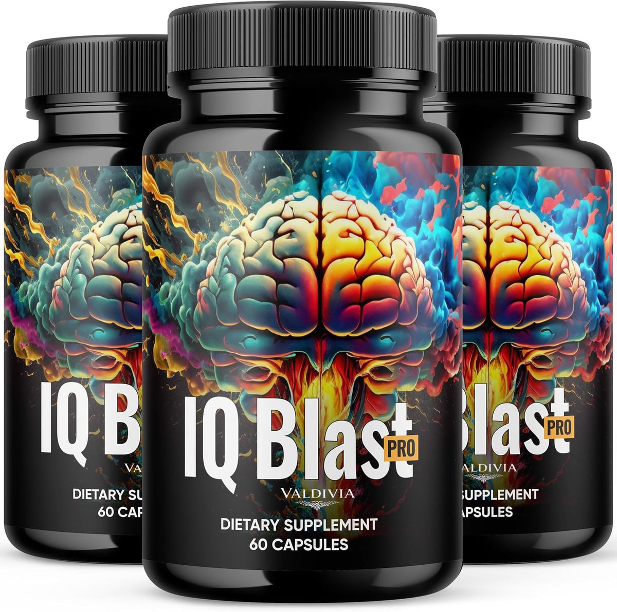 Capsules IQblast Pro de Valdivia, vue de face