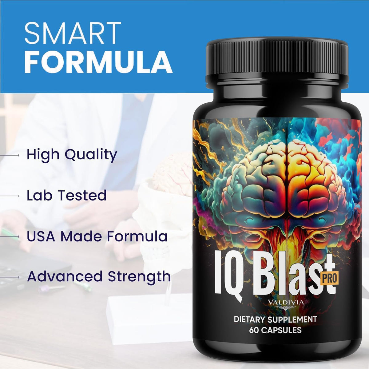 Capsules IQblast Pro sur une surface plane