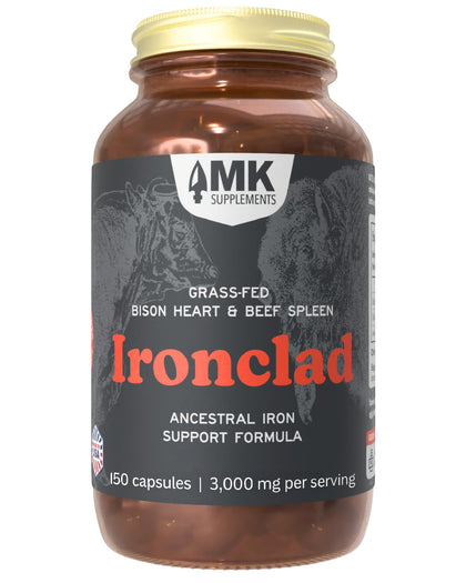 Capsules IRONCLAD de MK Supplements en bouteille