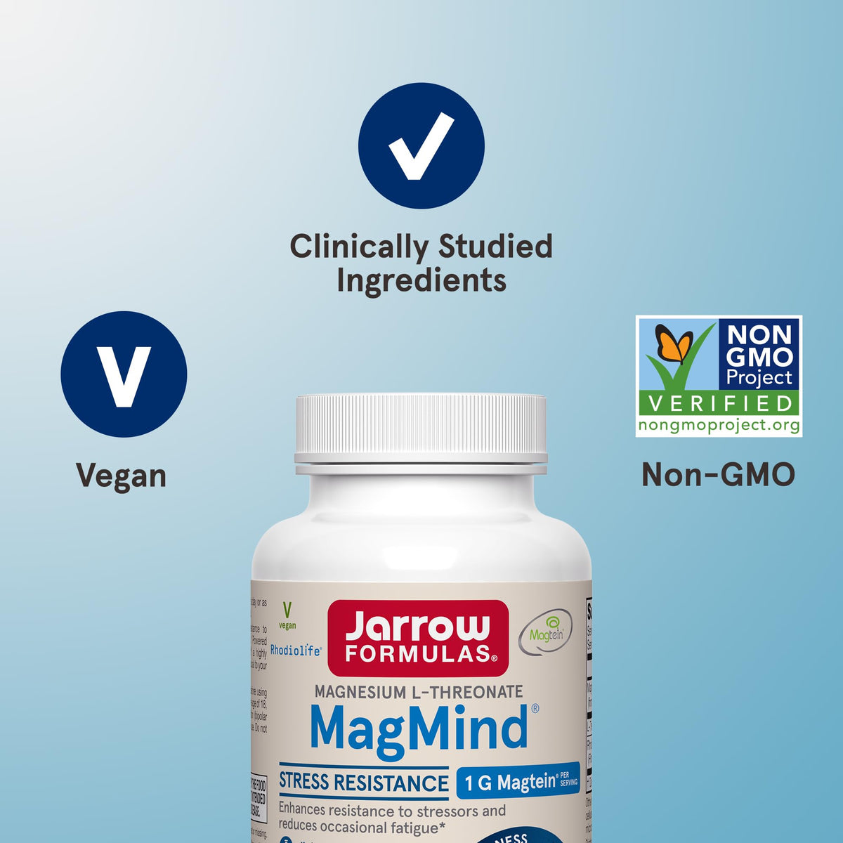 Capsules Jarrow Formulas MagMind dans une main