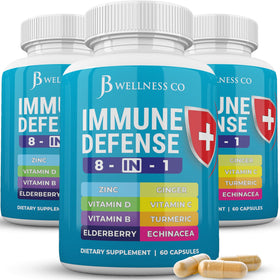 Capsules JB Wellness Co 8 en 1 en vue de face