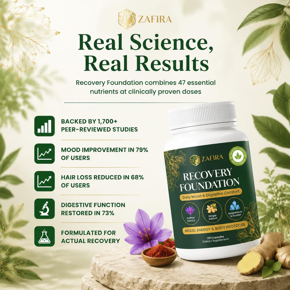Capsules JetFlux Zafira Organics en gros plan