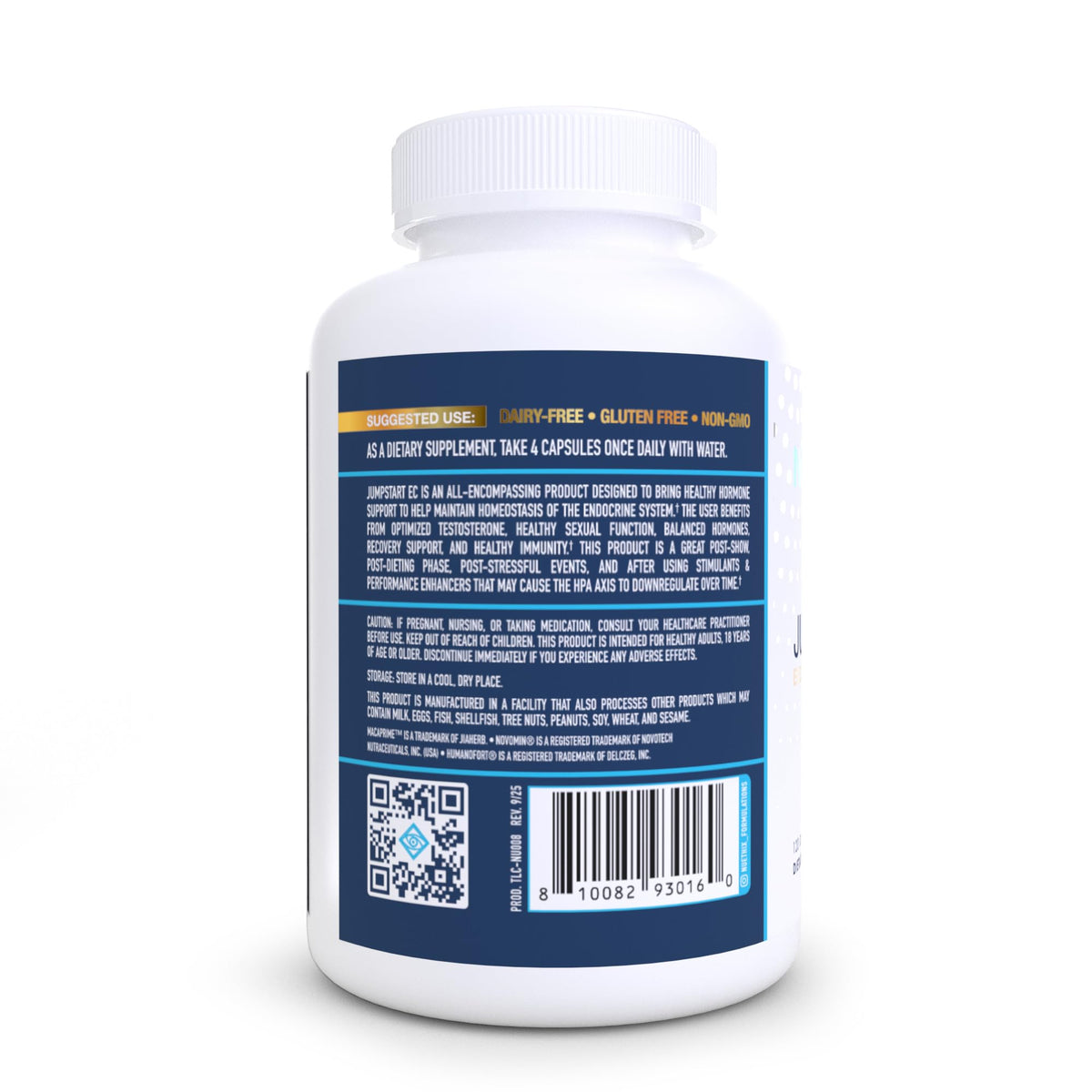 Capsules Jumpstart EC de NuEthix sur fond blanc