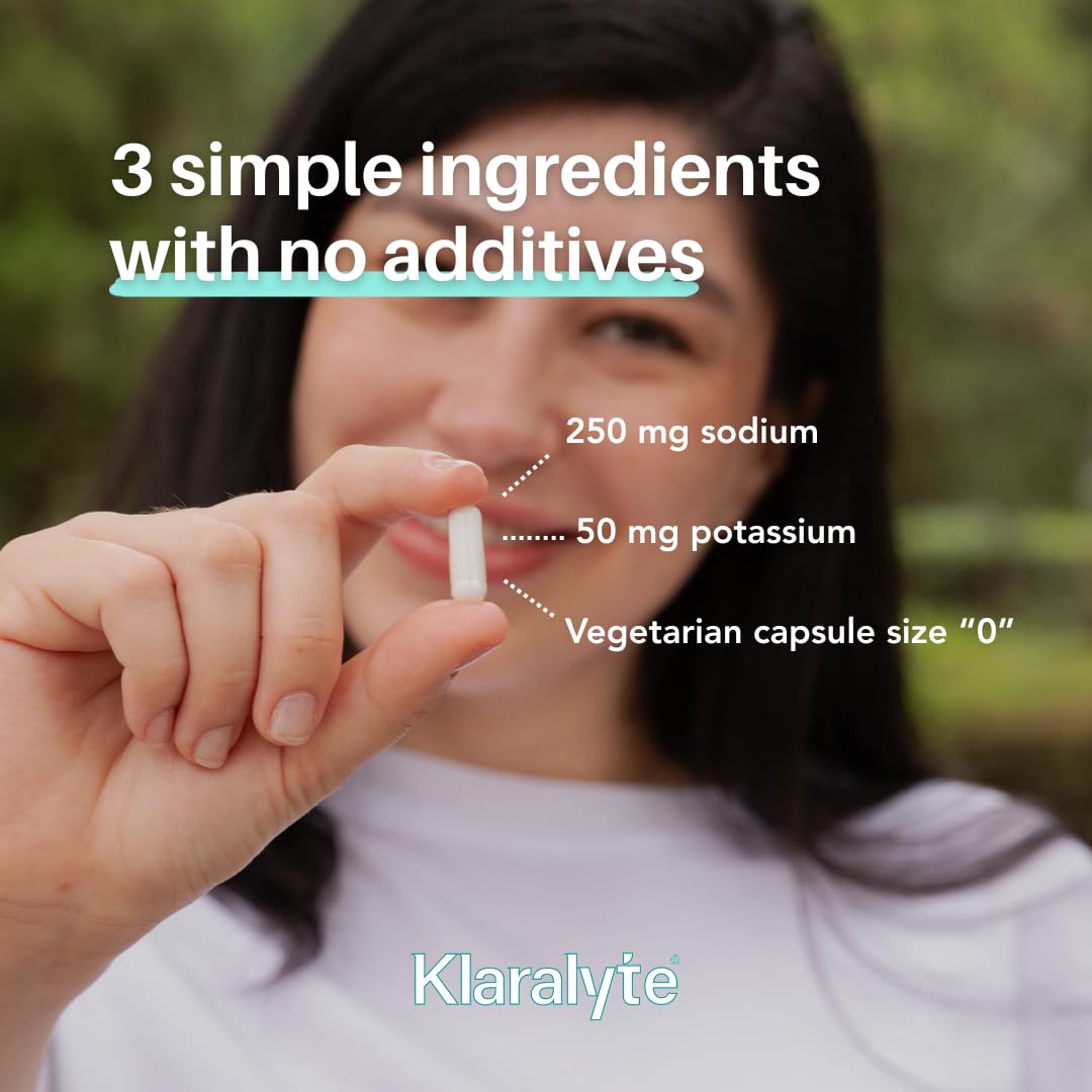 Capsules KLARALYTE sur une surface blanche