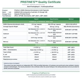 Capsules L-Lysine PRISTINE'S sur un fond en bois