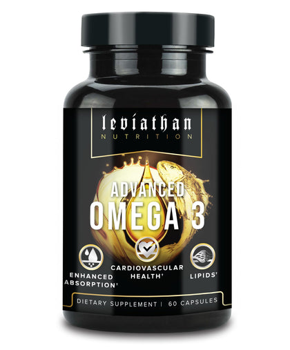 Capsules Leviathan Nutrition Huile de Poisson Omega 3 vues de face