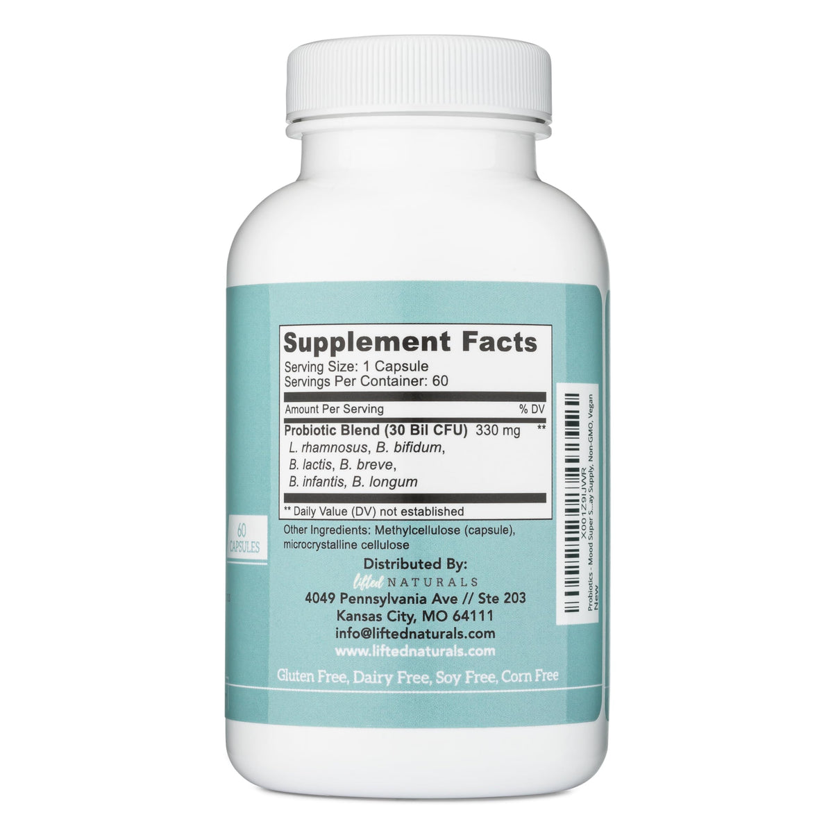 Capsules Lifted Naturals Probiotiques dans une main