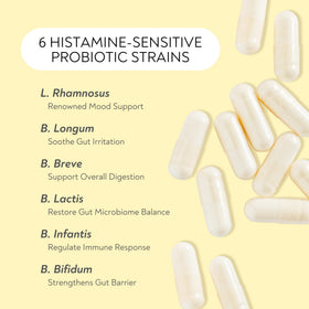 Capsules Lifted Naturals Probiotiques sur fond blanc