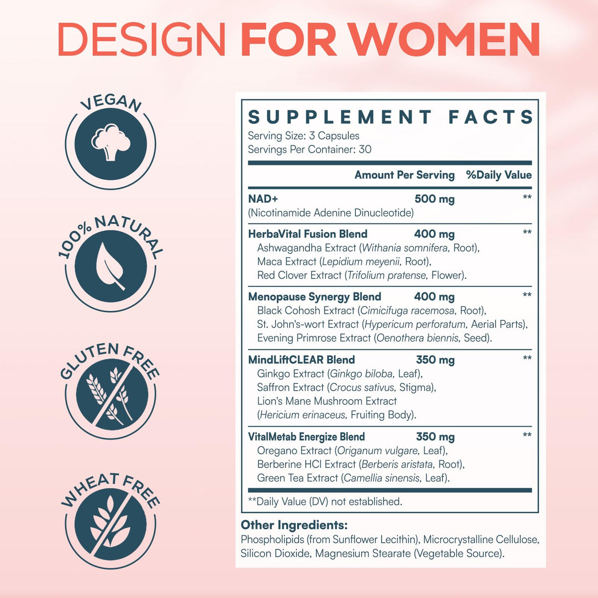 Capsules liposomales NAD+ d'IcarusIvy avec dosage de 2000 mg