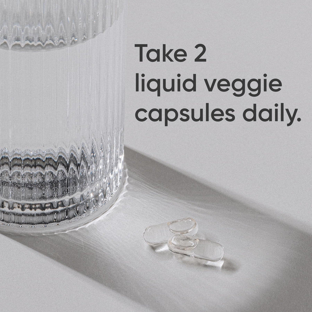 Capsules liquides Alpha GPC prêtes à être prises avec un repas