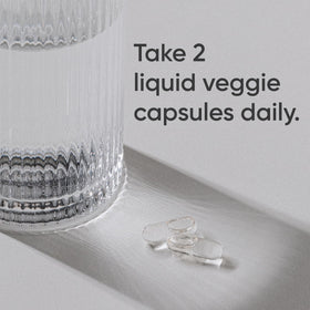 Capsules liquides Alpha GPC prêtes à être prises avec un repas