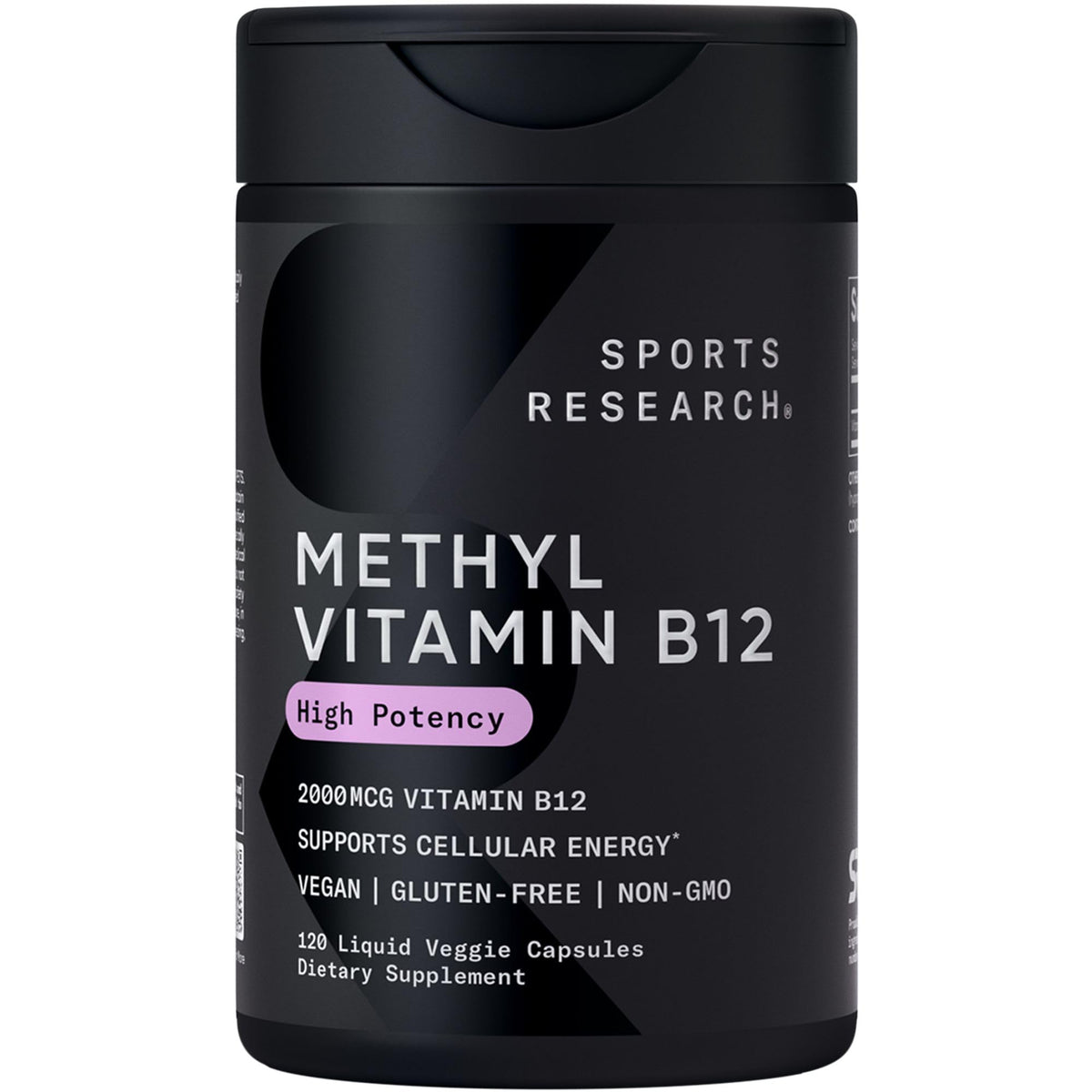 Capsules liquides de vitamine B12 Methylcobalamine 2000mcg Sports Research