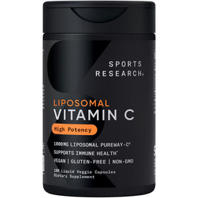 Capsules liquides de Vitamine C Liposomale 1000mg de Sports Research