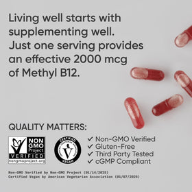 Capsules liquides Methylcobalamine avec étiquette Sports Research