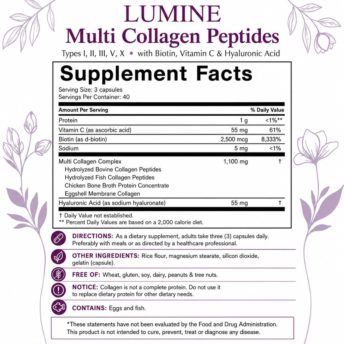 Capsules LUMINE en gros plan sur une table