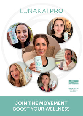 Capsules Lunakai Myo-Inositol D-Chiro Inositol avec une cuillère