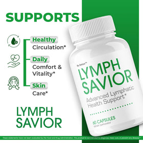 Capsules Lymph Savior de BetaX sur une surface neutre