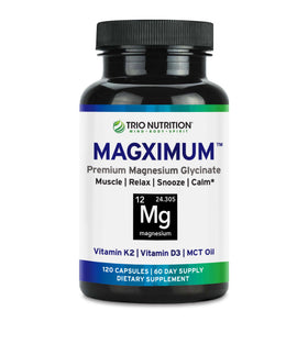 Capsules Magximum de TRIO NUTRITION en vue frontale