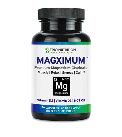 Capsules Magximum de TRIO NUTRITION en vue frontale