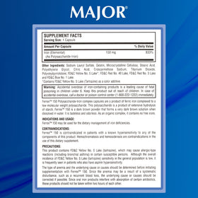 Capsules MAJOR Ferrex-150 montrant le design de la capsule