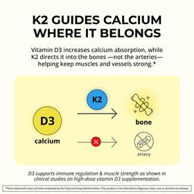 Capsules MaxX Labs Vitamine D3 K2 sur fond blanc