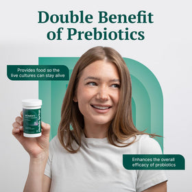Capsules Medella Naturals Probiotiques Femmes dans un verre