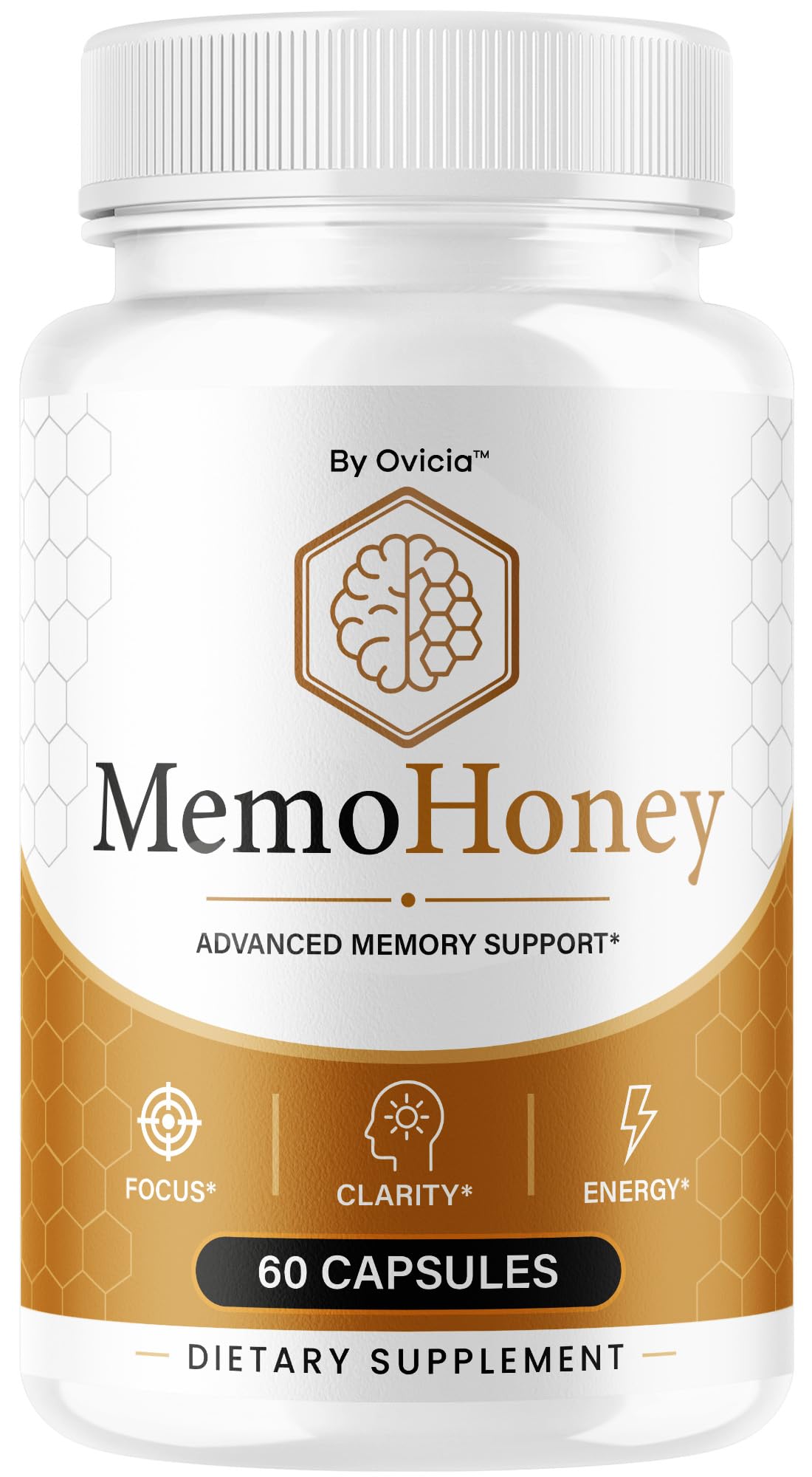 Capsules Memo Honey OVICIA, boîte de 60 capsules vue de face