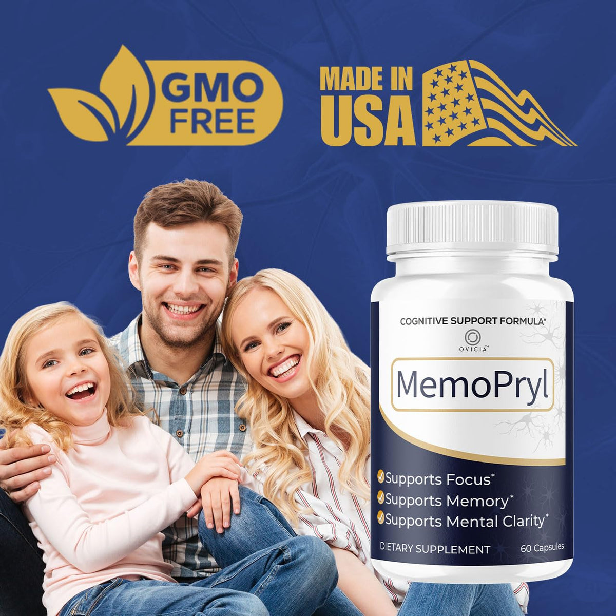 Capsules Memopryl OVICIA avec verre d'eau