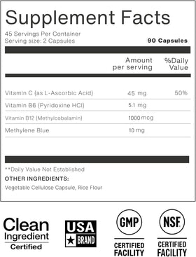 Capsules Methylene Blue ZAB dans un environnement de routine quotidienne