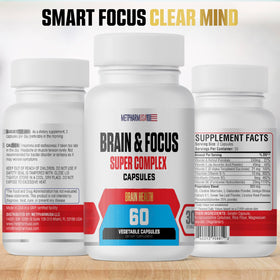 Capsules MetpharmUSA, contenant le mélange de suppléments pour le cerveau