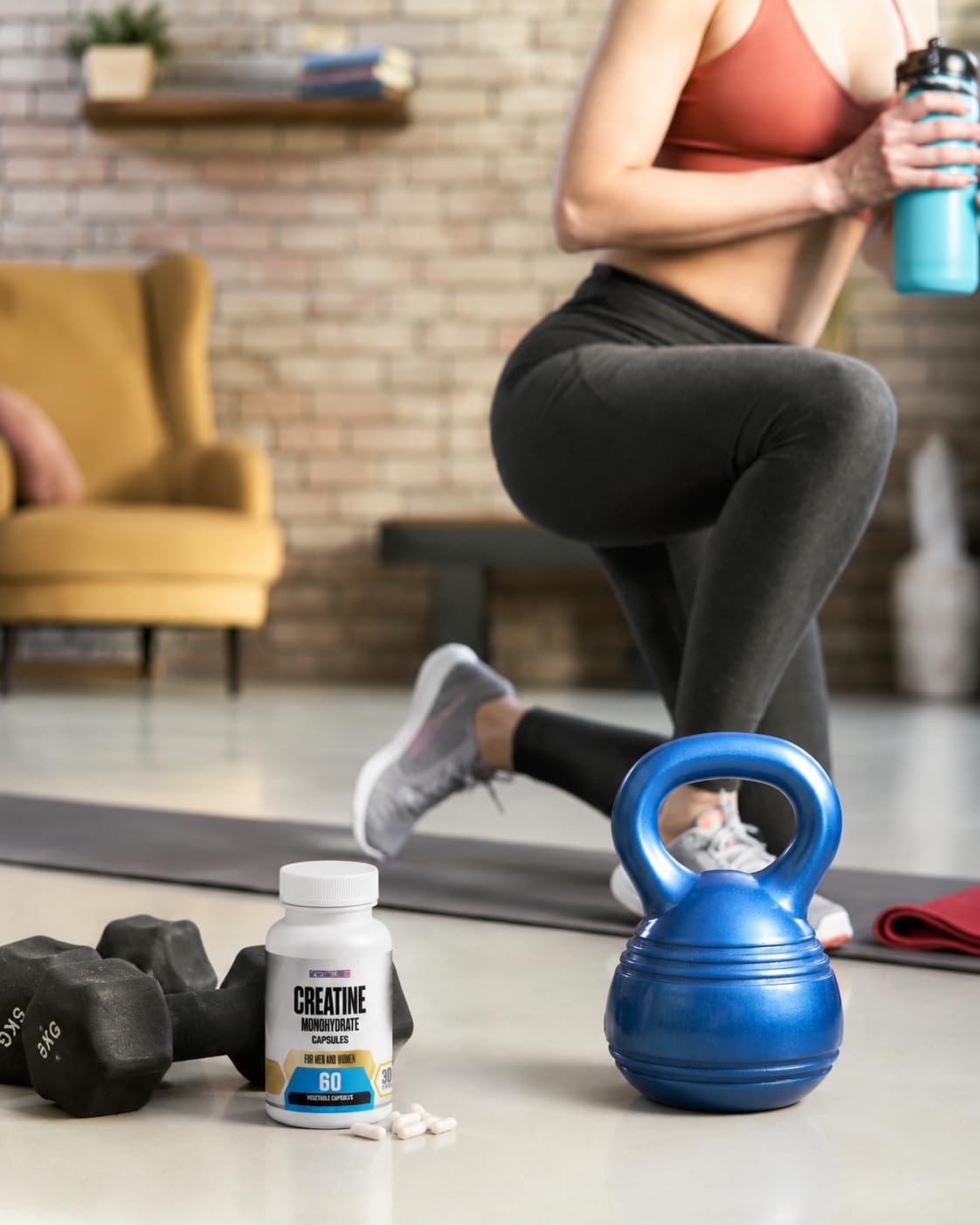 Capsules MetpharmUSA dans un environnement de fitness