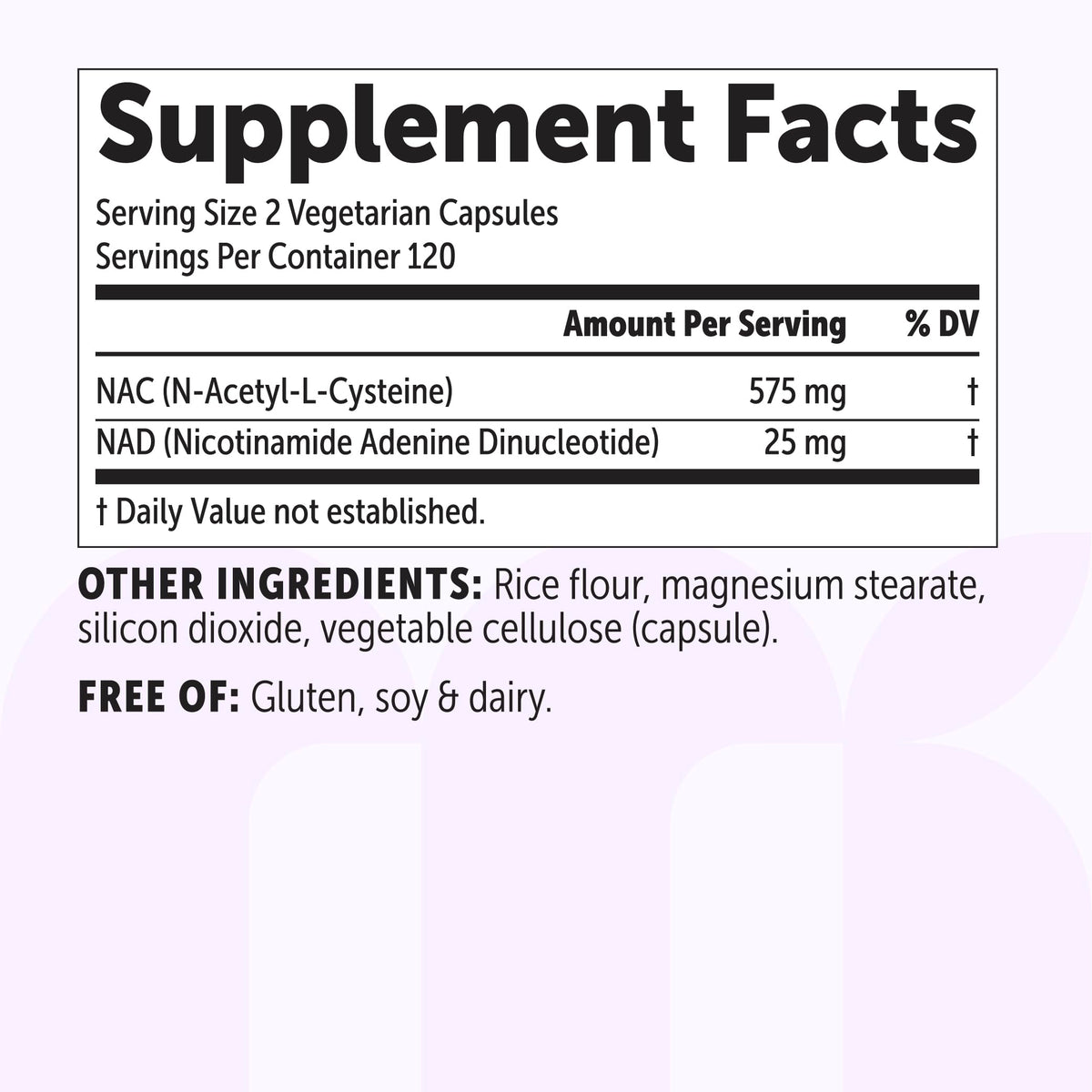 Capsules Micro Ingredients NAC avec NAD+ dans une main