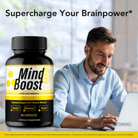 Capsules Mind support d'IDEAL PERFORMANCE sur fond blanc