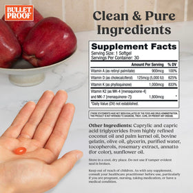 Capsules molles Bulletproof Vitamines A-D-K