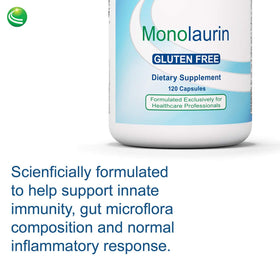 Capsules Monolaurin Nutra BioGenesis avec un verre d'eau