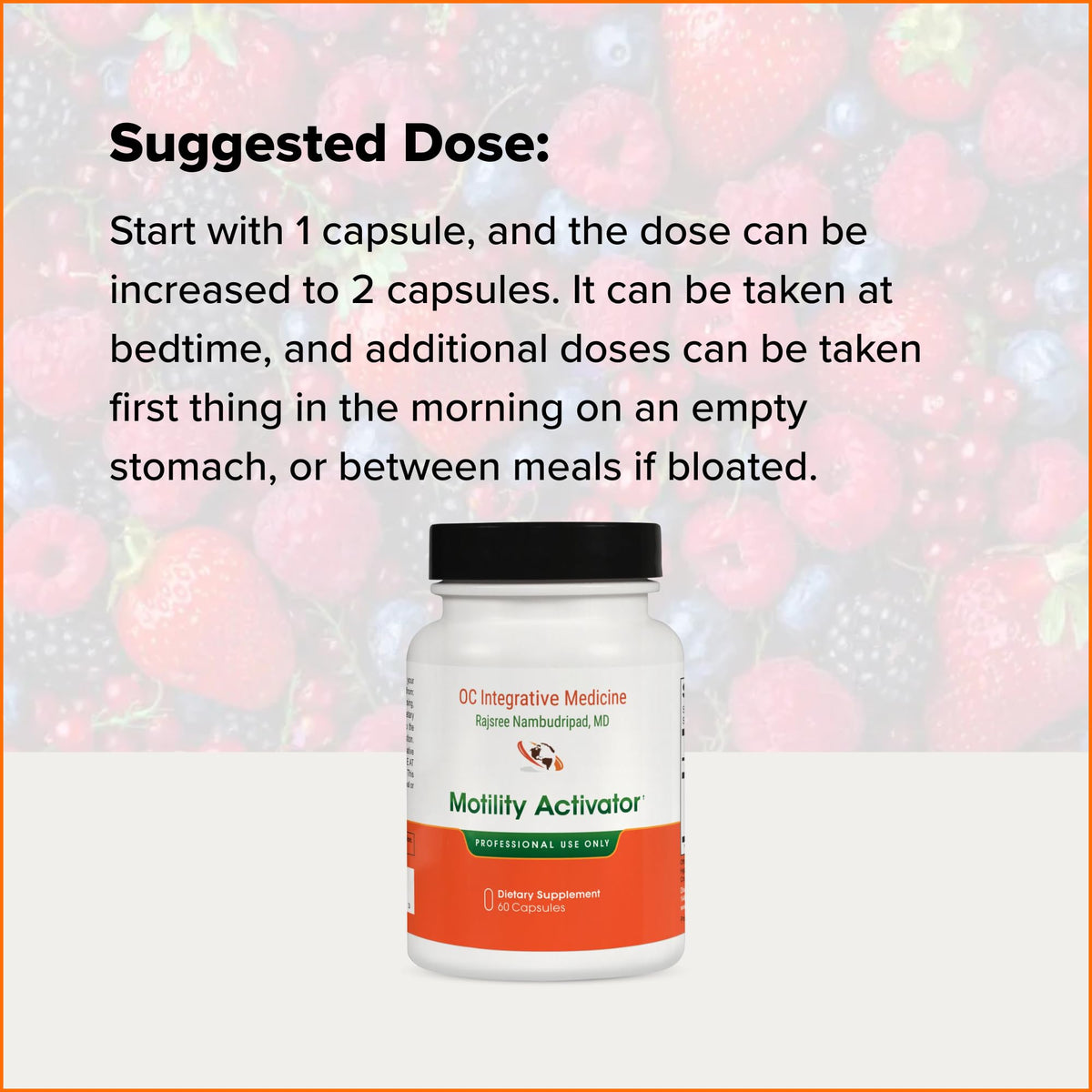 Capsules Motility Activator Rajsree dans une main