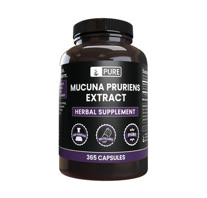 Capsules Mucuna Pruriens PURE ORIGINAL INGREDIENTS vue avant