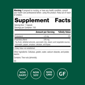 Capsules Multizyme Standard Process sur une surface blanche