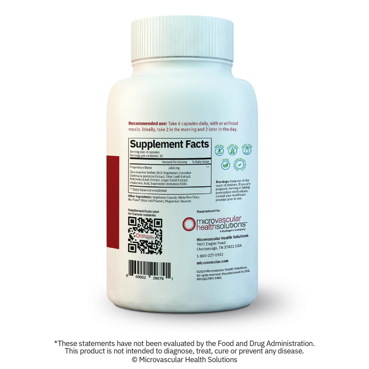 Capsules MYBODYRX Endocalyx Pro sur un fond neutre
