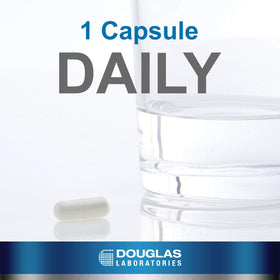 Capsules N-Acetyl-L-Cysteine sur un fond blanc